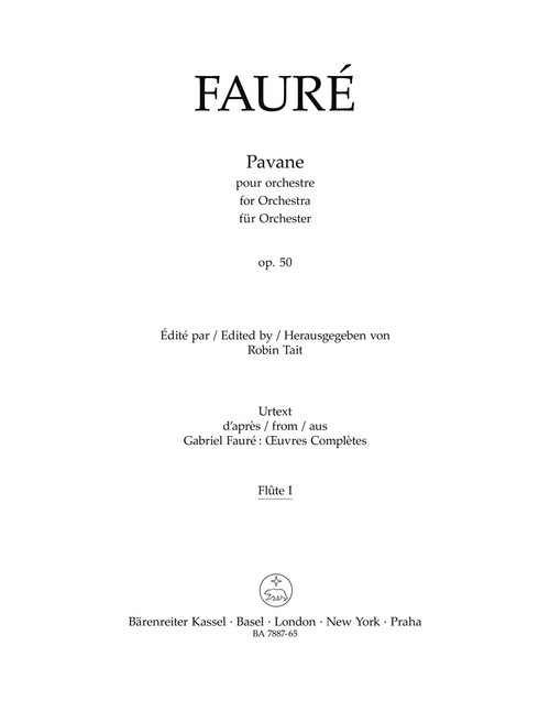 Pavane for Orchestra op. 50 N 100a [Bar:BA7887-65]