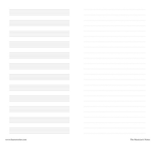 The Musician's Notes [Bar:BA8400-02]