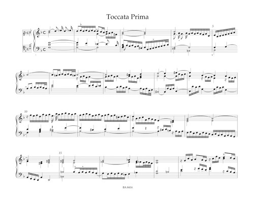 Il Secondo Libro di Toccate, Canzone, Versi d'Hinni, Magnificat, Gagliarde, Correnti et altre Partite (Rom, Borboni, 1627, ²1637) [Bar:BA8414]