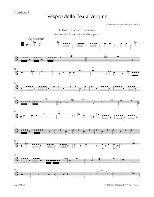 Vespro della Beata Vergine "Marienvesper" [Bar:BA8794-65]