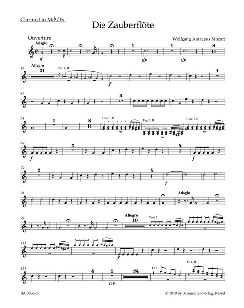 The Magic Flute K. 620 [Bar:BA8806-65]