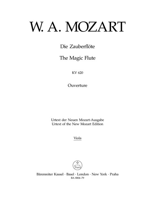 The Magic Flute K. 620 [Bar:BA8806-79]