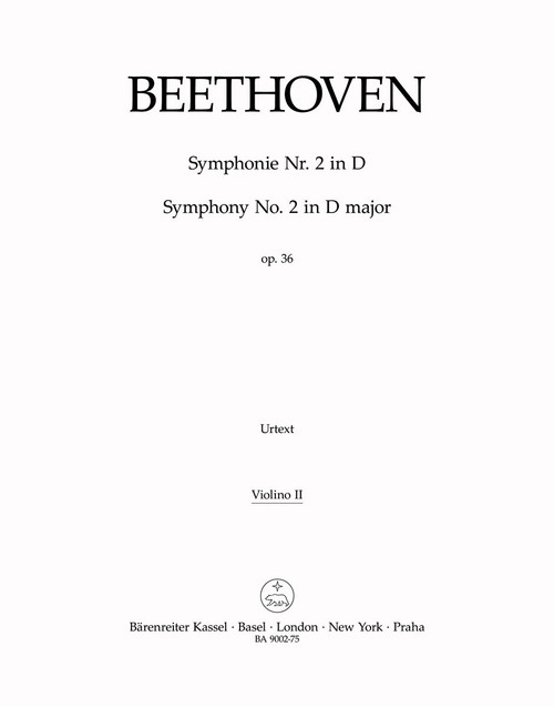Symphony no. 2 in D major op. 36 [Bar:BA9002-75]