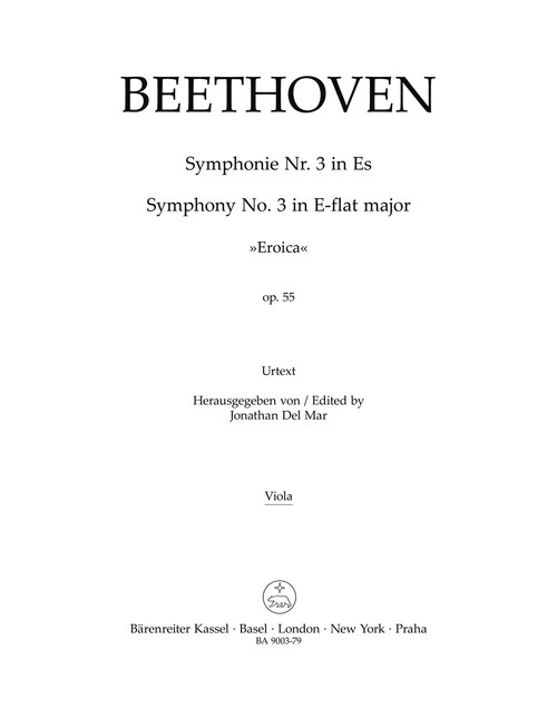 Symphony no. 3 in E-flat major op. 55 "Eroica" [Bar:BA9003-79]