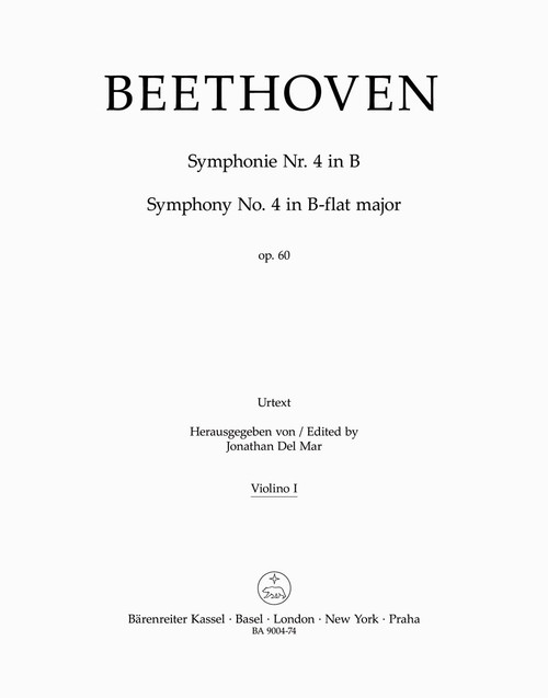 Symphony no. 4 in B-flat major op. 60 [Bar:BA9004-74]