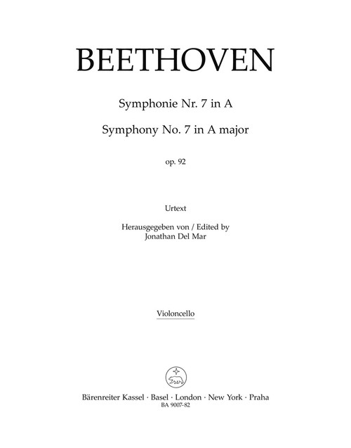 Symphony no. 7 in A major op. 92 [Bar:BA9007-82]