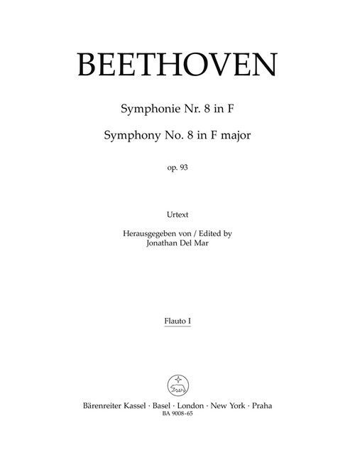 Symphony no. 8 in F major op. 93 [Bar:BA9008-65]