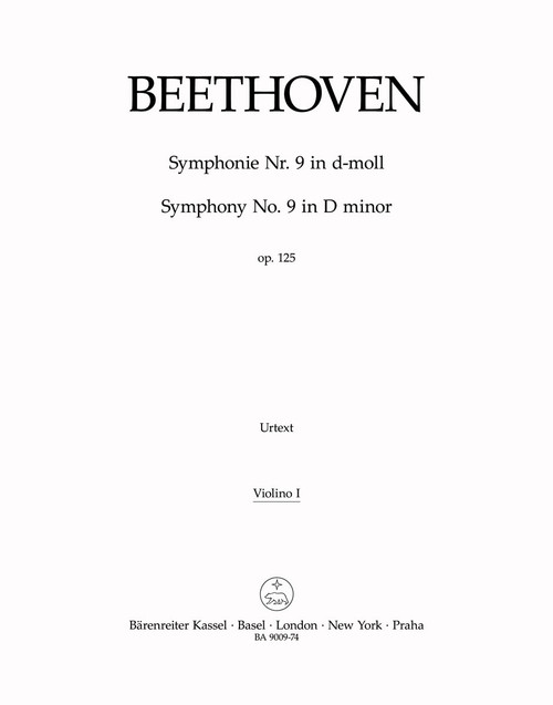Symphony no. 9 in D minor op. 125 [Bar:BA9009-74]