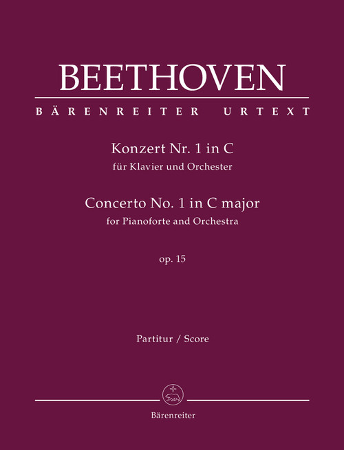 Concerto for Pianoforte and Orchestra no. 1 in C major op. 15 [Bar:BA9021]