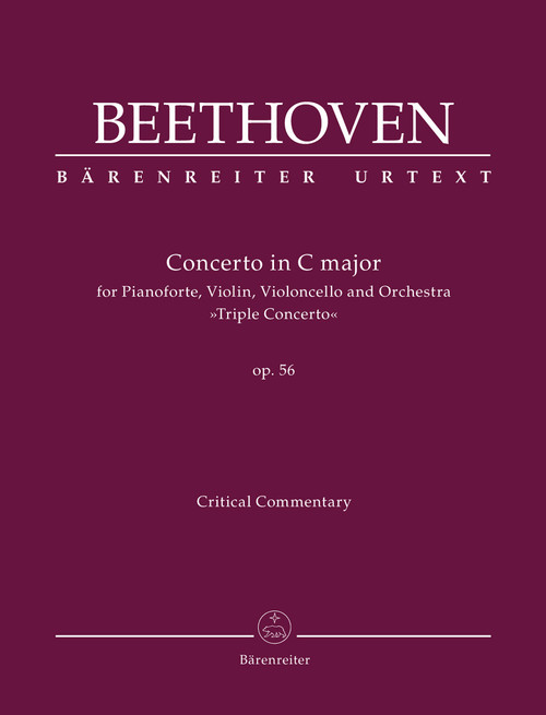 Concerto for Pianoforte, Violin, Violoncello and Orchestra in C major op. 56 "Triple Concerto" [Bar:BA9027-40]