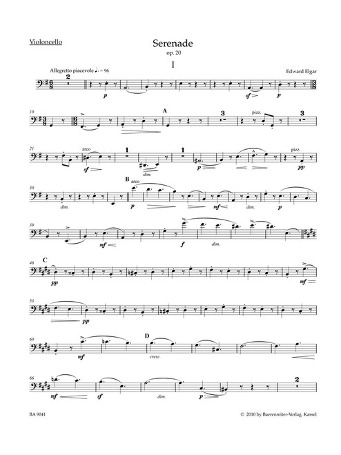 Serenade for Strings op. 20 [Bar:BA9041-82]