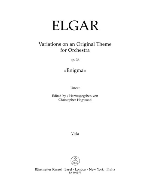 Variations on an Original Theme for Orchestra op. 36 "Enigma" [Bar:BA9042-79]