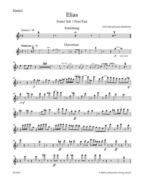 Elijah op. 70 [Bar:BA9070-65]