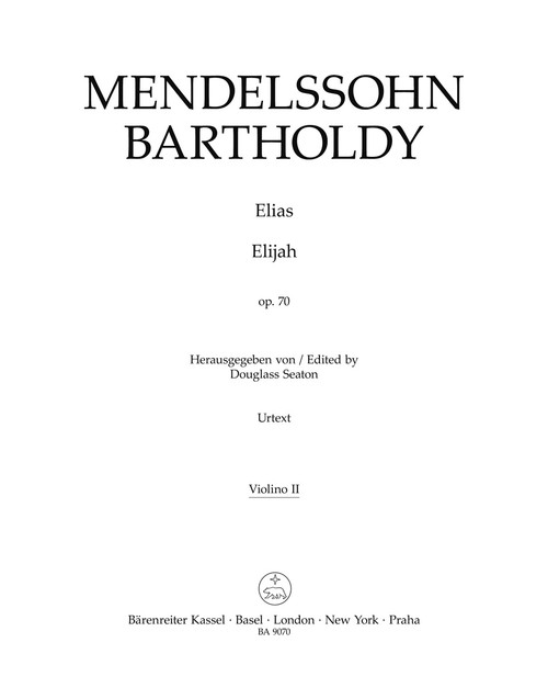 Elijah op. 70 [Bar:BA9070-75]