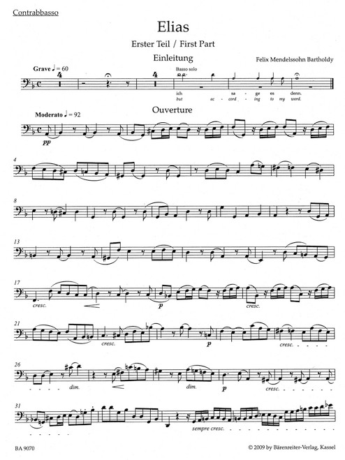 Elijah op. 70 [Bar:BA9070-85]