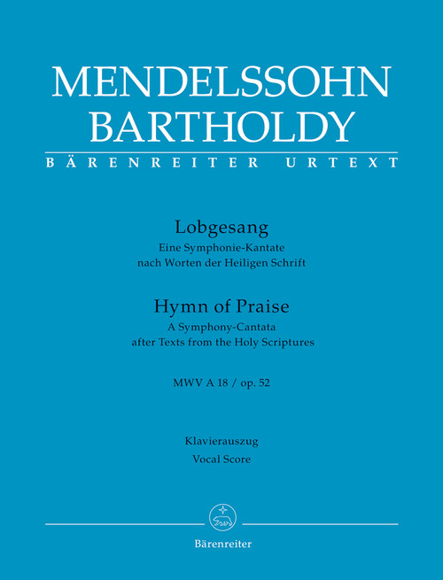 Lobgesang / Hymn of Praise op. 52 MWV A 18 [Bar:BA9092-90]