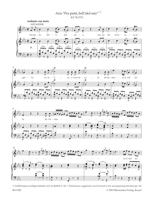 Concert Arias for Soprano [Bar:BA9182]