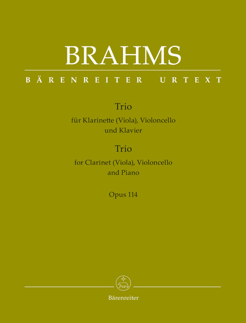Trio for Clarinet (Viola), Violoncello and Piano op. 114 [Bar:BA9438]