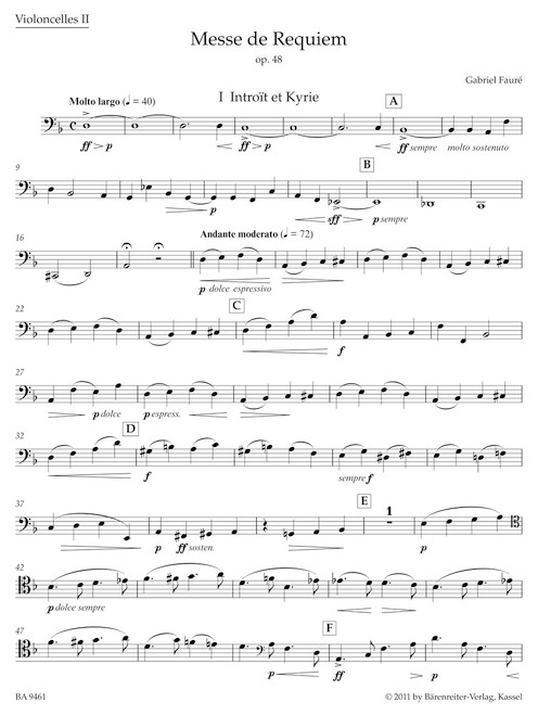 Messe de Requiem op. 48 N 97b [Bar:BA9461-83]