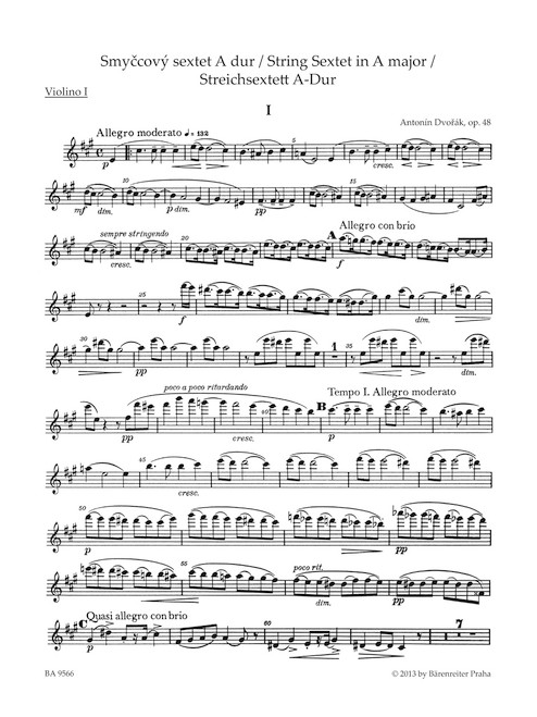 String Sextet in A major op. 48 [Bar:BA9566]