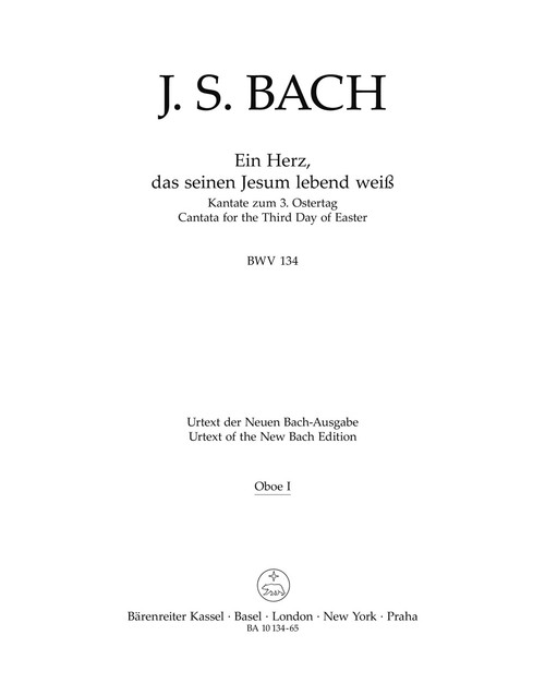 Ein Herz, das seinen Jesum lebend weiß BWV 134 [Bar:BA10134-65]