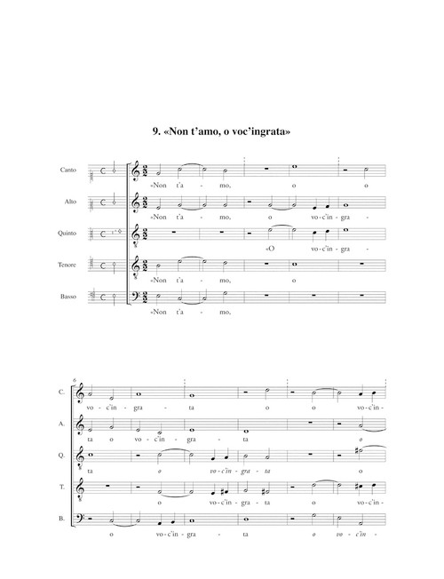 Madrigali a cinque voci. Libro terzo [Bar:BA10383-01]