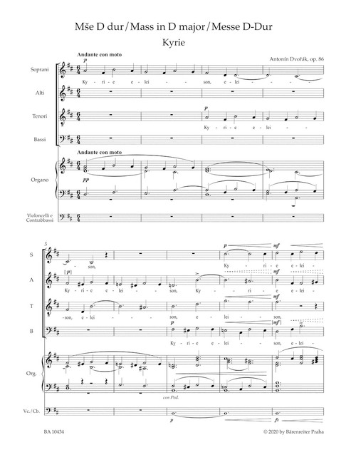 Mass in D major op. 86 [Bar:BA10434]
