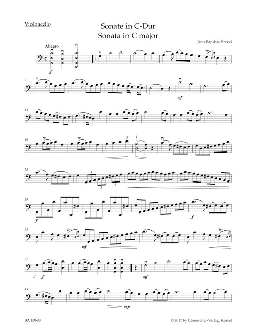 Sonata in C major op. 40/1 [Bar:BA10698]