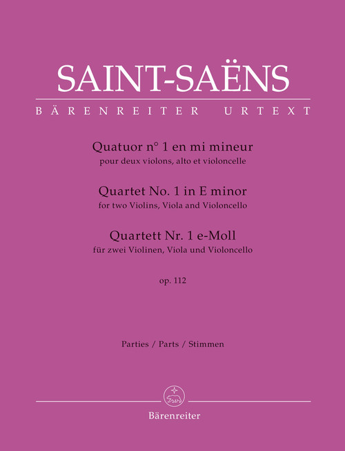 Quartet for two Violins, Viola and Violoncello no. 1 in E minor op. 112 [Bar:BA10927]