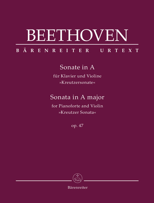 Sonata for Pianoforte and Violin in A major op. 47 "Kreutzer Sonata" [Bar:BA10938]