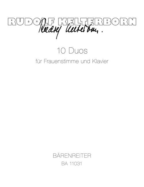 10 Duos for Female Voice and Piano (2012) [Bar:BA11031]