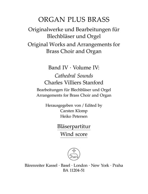 organ plus brass, Band IV: Cathedral Sounds [Bar:BA11204-51]