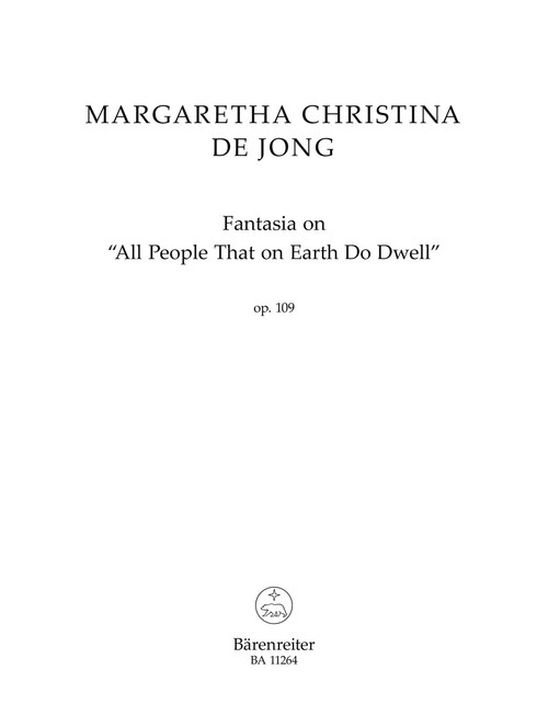 Fantasia on "All People That on Earth Do Dwell" op. 109 [Bar:BA11264]