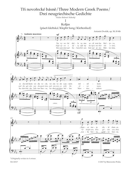 Songs II for High Voice and Piano [Bar:BA11517]