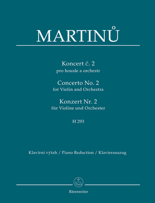 Concerto for Violin and Orchestra no. 2 H 293 [Bar:BA11529-90]