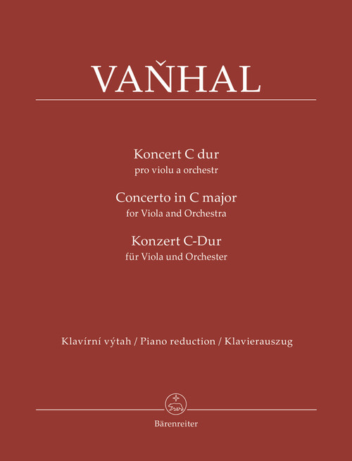 Concerto for Viola and Orchestra in C major [Bar:BA11531-90]