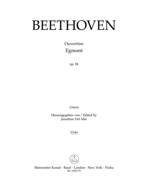 Overture "Egmont" for Orchestra op. 84 [Bar:BA11903-79]