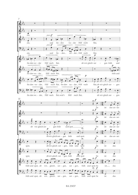 Wenn wir in höchsten Nöten sein op. 110 no. 3 [Bar:BA25037]