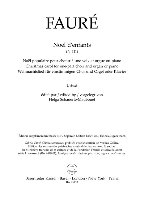 Noël d'enfants N 111 [Bar:BA25153]