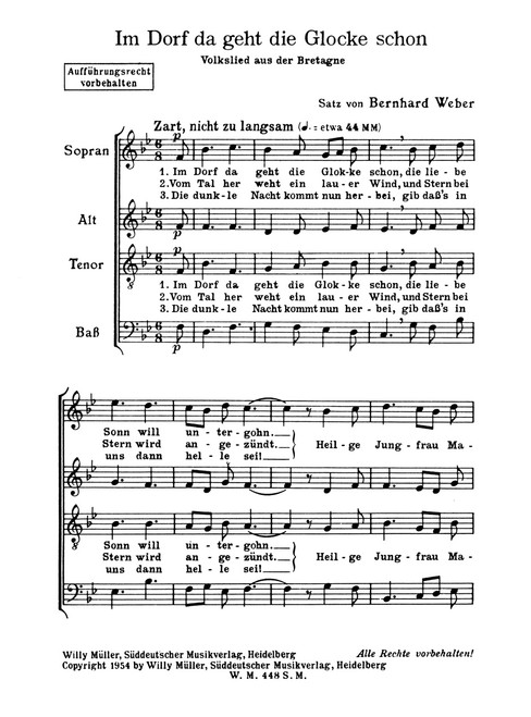 Im Dorf da geht die Glocke schon - L'Angélus [Bar:SM448]