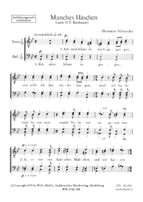 Manches Häschen (nach O. F. Bierbaum) [Bar:SM2718]