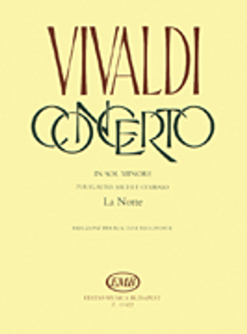 Vivaldi, Concerto in G Minor La notte for Flute, Strings,and Continuo, RV 439 [HL:50510401]