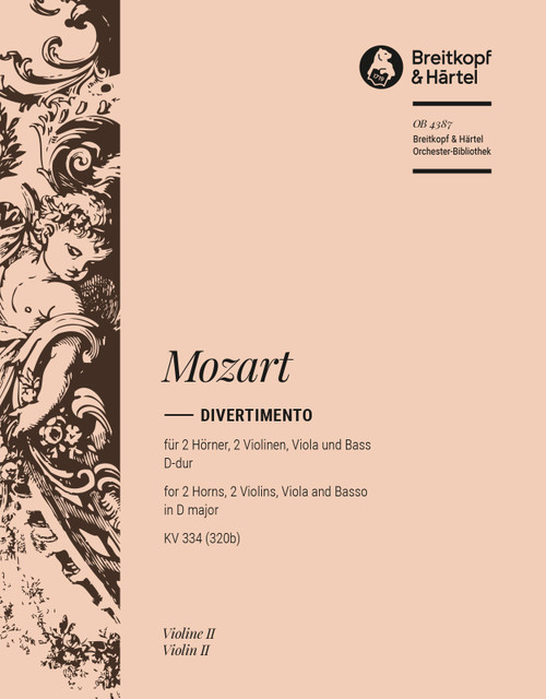 Divertimento in D major K. 334 (320b) [Breit:OB4387-16]