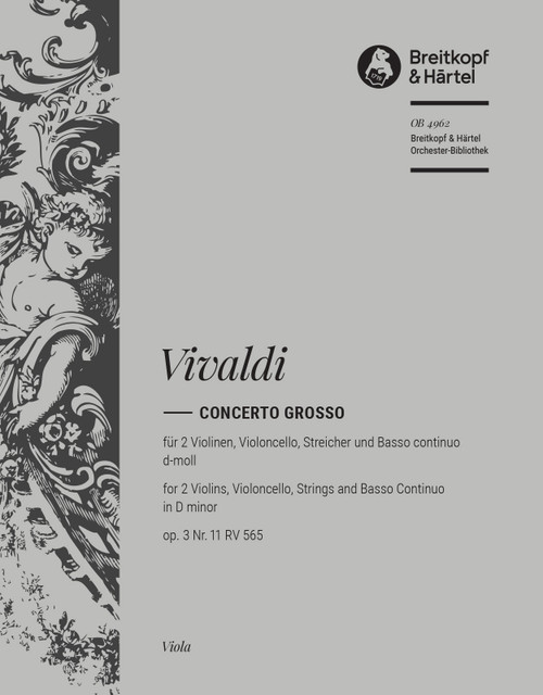 Concerto grosso in D minor Op. 3/11 RV 565 [Breit:OB4962-19]