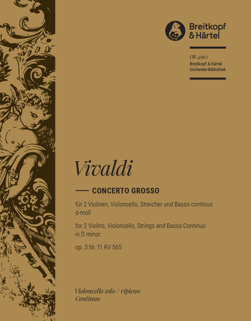 Concerto grosso in D minor Op. 3/11 RV 565 [Breit:OB4962-26]