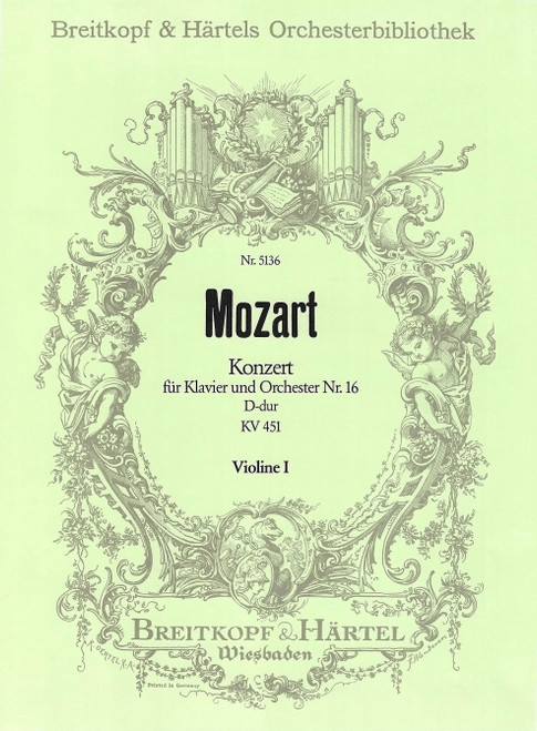 Piano Concerto [No. 16] in D major K. 451 [Breit:OB5136-15]