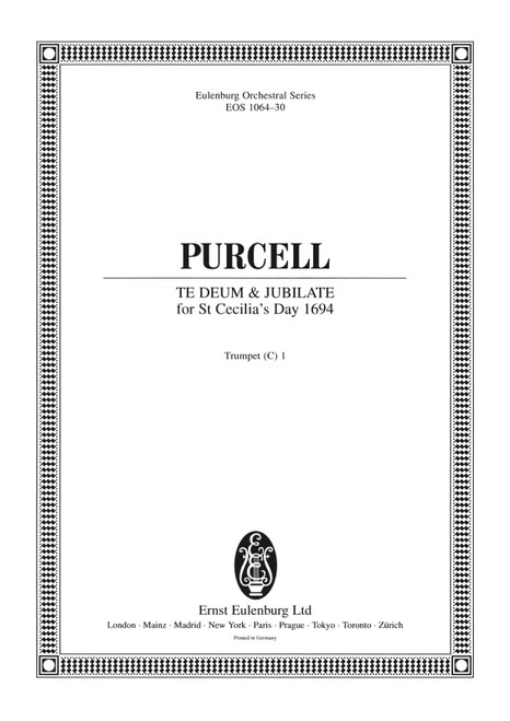 Te Deum and Jubilate in D major Z 232 [Breit:EOS1064-30]