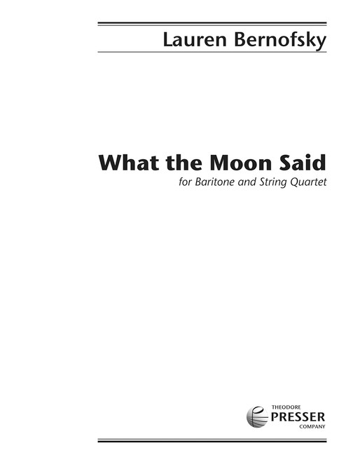 What the Moon Said [CF:144-40687S]
