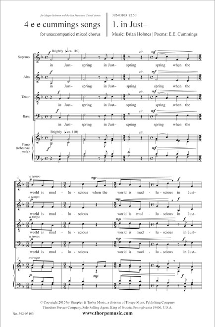 4 e e cummings songs [CF:392-03103]