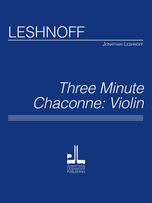 Three Minute Chaconne - Violin [CF:494-03007]